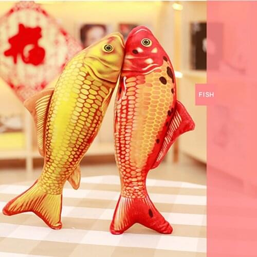 Durable Lightweight Plush Colored Fish Throw Pillow Waist Cushion Cute Sofa Bed Decor Gift