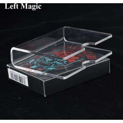 Transparency PVC Card Clips/Card Holder (3mm T) Magic Tricks Close Up Street Accessories Gimmick Props Deck Protect Clip