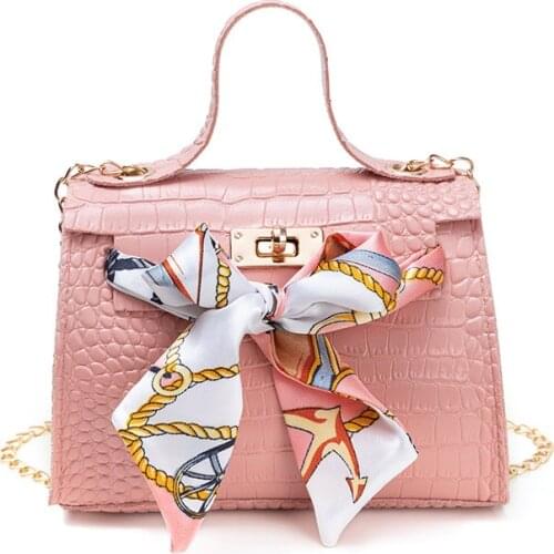 Luxury Handle Mini Bags Brand Purses Handbags 2020 Women Designer Scarf Shoulder Crossbody Bags Female Crocodile Pattern Totes