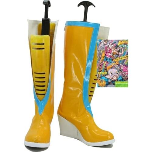 Jolyne Kujo Cosplay Jojos Bizarre Adventure 6 Jolyne Kujo Cosplay Shoes Yellow Boots Custom Made Any Size