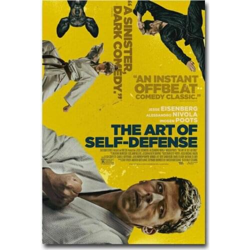 T5 The of Self-Defense 2019 Jesse Eisenberg Movie Silk Fabric Wall Poster Art Decor Sticker Bright