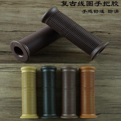 Universal Motorcycle Black Handlebar Hand Grips Cafe Racer Bubber Clubman Custom for CG