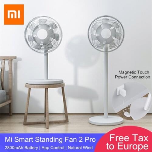 2020 Xiaomi Mijia Smart Standing Fan 2 Pro Battery Edition Magnetic Connection Rechargeable Wireless Electric Fan BPLDS03DM