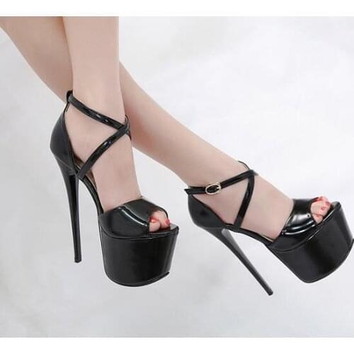 2018 New Summer Sexy Women Pumps Sandals High Heels 16CM Fashion Stripper Shoes Party Pumps Women Platform Pole Dancing Sandals