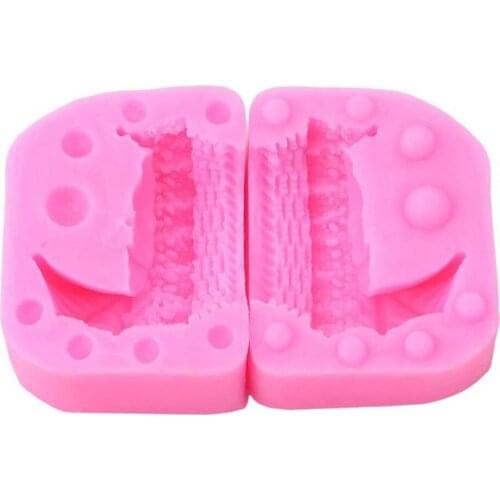 3D Mold Cake Hot Cute Fondant Cake Decor Tools 3D Baby Stroller Candle Silicone Soap Molds Chocolate Baking Moulds FBE2