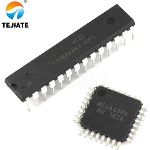 ATMEGA48PA-AU ATMEGA48 TQFP32 integrated circuit ATMEGA48V-10PU DIP 8-bit Microcontroller In-System Programmable Flash IC