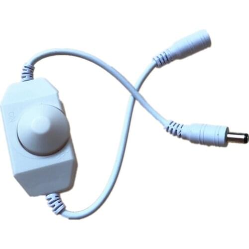 Cheaper LED Dimmer Switch Brightness Adjust Controller for 3528 5050 5730 5630 Single Color Strip Light DC 12V 24V Black/White