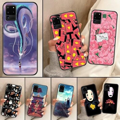 Spirited Away Phone case For Samsung Galaxy Note 4 8 9 10 20 S8 S9 S10 S10E S20 Plus UITRA Ultra black pretty waterproof luxury
