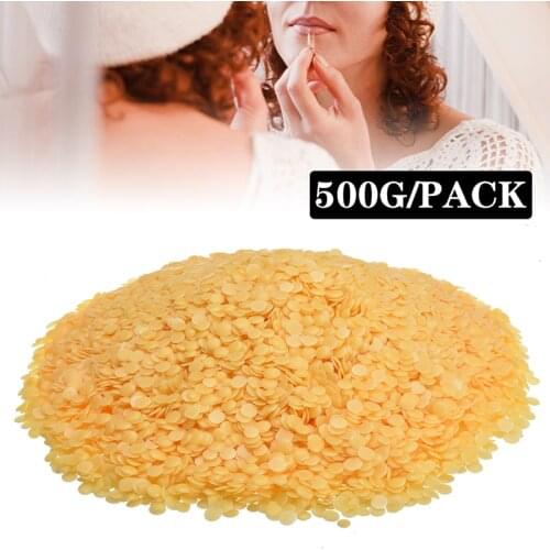 Creative 500g Pure Natural Candelilla Wax Lipstick DIY Material Yellow Bee Wax Natural Beewax Ideal For Soap Candle Making