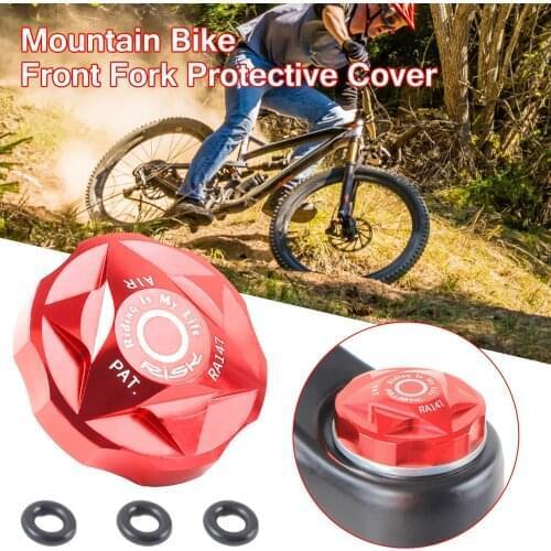 Aluminum Alloy MTB Alloy Gas Cover MTB Mountain Bicycle Bike Front Fork Gas Cover Protector Cap Cycling Equipment Accessories