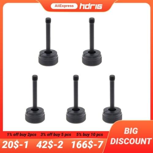 HDRIG 5Pcs Thumb Screw 1/4"-20 Thread 38cm Length with Plastic Nut for DJI OSM Extended Arm