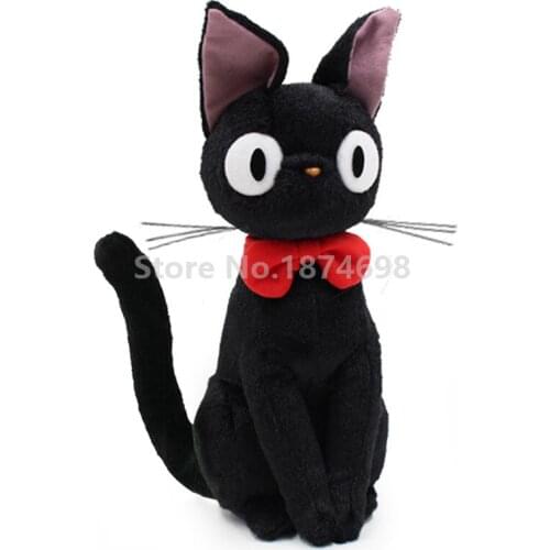 New Kikis delivery Service Jiji Black Cat Plush Toy Doll 23cm Studio Ghibli Anime Stuffed Kids Baby Children Toys Gifts