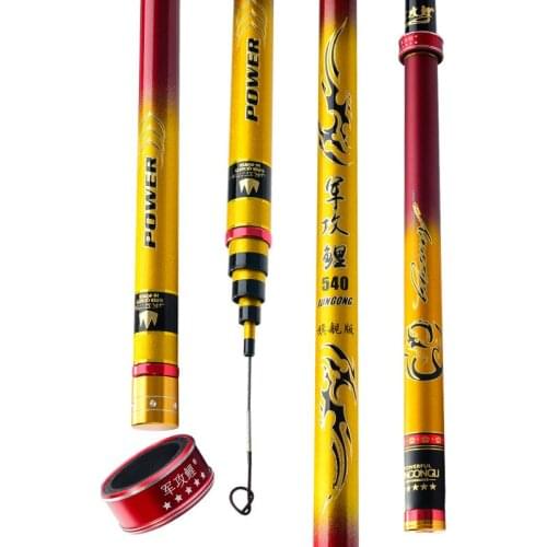 Carbon Taiwan Fishing Rod 28 Tonalty Hard Long Sections Carp Fishing Olta Telescopic Fishing Canne Peche 3.6m-7.2m Vara De Pesca