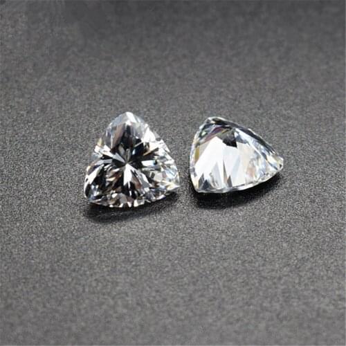 Grade AAA Cubic Zirconia Trillion Faceted Gemstone Trilliant Cut Cubic Zirconia Multiple Sizes to Choose C25Z