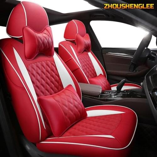 ZHOUSHENGLEE Custom Leather car seat cover For Honda Spirior Elysion SHUTTLE Greiz UR-V GIENIA INSPIRE Automobiles Seat Covers
