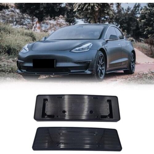 Car Front & Rear License Plate Frame Mounting Fit for Tesla Model 3