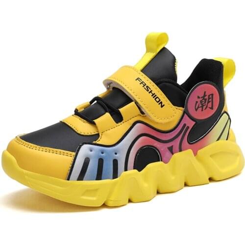 Children Shoes For Kids Sneakers Boys Casual Shoes Girls Sneaker Leather Anti-slippery Four season Rubber Student School Fashion