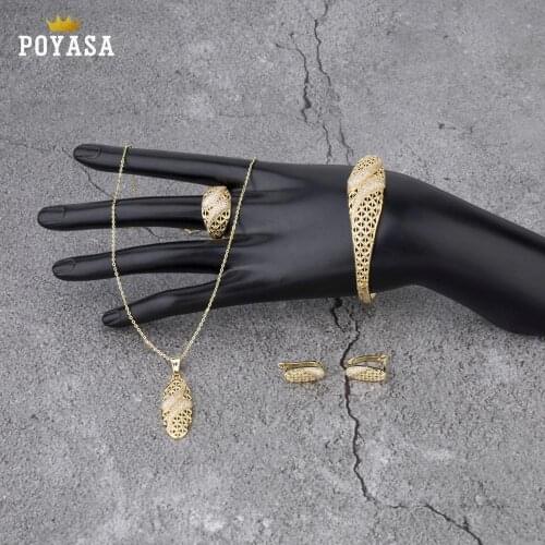 Moroccan Caftan wedding gold jewelry set for women crystal beads fashion jewelry set copper high quality jewelry set