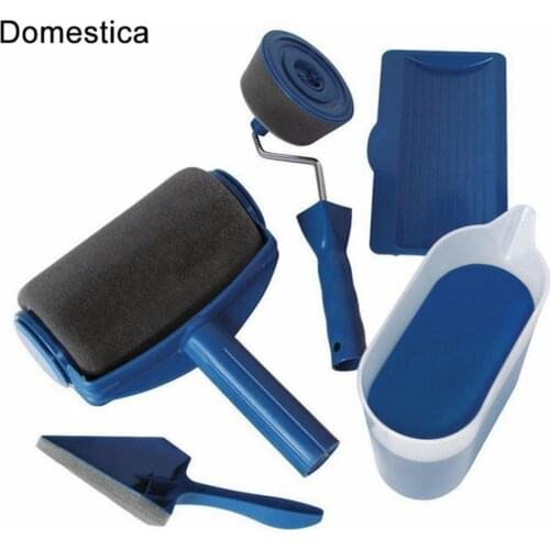 5PCS Paint Runner Pro Roller Brush Tools Set Flocked Edger Office Room Wall Painting Roller Paint Brush For Wall Printing