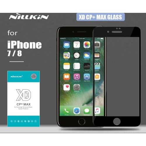 Nillkin for iPhone 7 8 Glass XD CP+ Max 3D Tempered Glass Safety Slim HD Protective Screen Protector for iPhone 7 8 Nilkin Glass