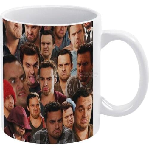 New Girl-Nick Miller White Mug 11oz Funny Ceramic Coffee Tea Milk Cups New Girl New Girls Jake Johnson Nick Miller Nick Jake Joh