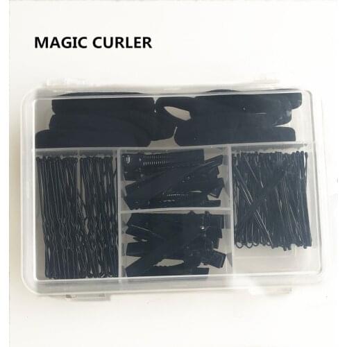 New Boxed Hair Clip Set U-shaped Clip Slip Clip Duckbill Clip High Elastic Rubber Hair Accessories Set