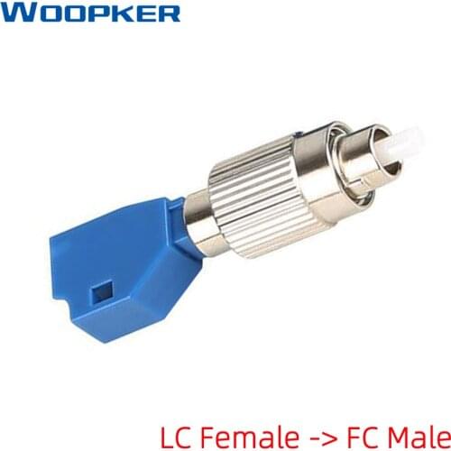 Optical Power Meter Adapter 2.5mm to 1.25mm LC Female to FC Male Hybrid Adapter LC-FC Single Mode Fiber Optic Adaptor