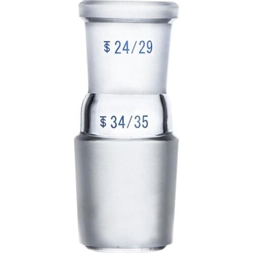 Glass Reducing Adapter From 34/35 Male To 24/29 Female,Chemical Lab Glassware