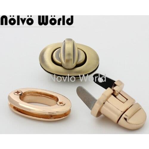 Nolvo World 2-10 pieces 5 colors 32*19mm twist turn lock twist locks for bags fashion bag twist lock