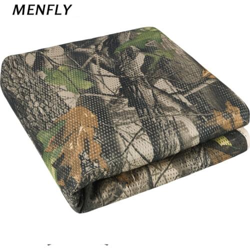 MENFLY Forest Bionics 1.5M Wide Disguise Mesh Cloth Garnished Net Camping Hunting Car Canopy Tent Cover Network Arbor Shelter
