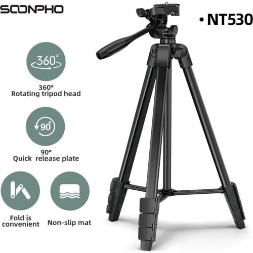 Phone Tripod Stand Universal Photography for Gopro iPhone Samsung Xiaomi Huawei Phone Aluminum Travel Tripode Par