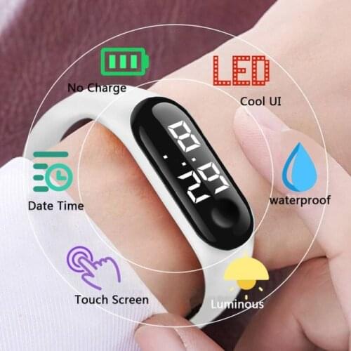 M4 Mens Watch Womens Clock Heart Rate Blood Pressure Monitoring Tracker Fitness Wristband Bluetooth Connection Waterproof