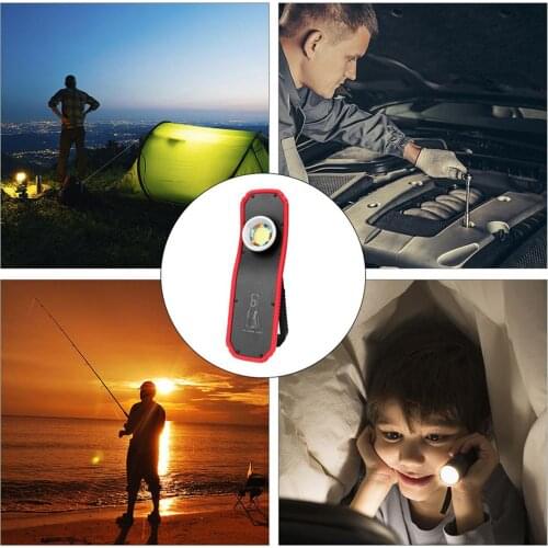 LED Flashlight Lamp High Low Modes Practical COB Lighting Inspection Flashlight Multifunctional Torch Work Light Hand Torch