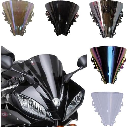 ALLGT New Black Smoke Windscreen Windshield Fit For Yamaha YZF R6 2006 2007