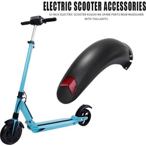 10 inch Electric Scooter Rear Guard with Taillight for Kugoo M4 Plastic Durable scooter Accessories Parts Rear Taillight Back
