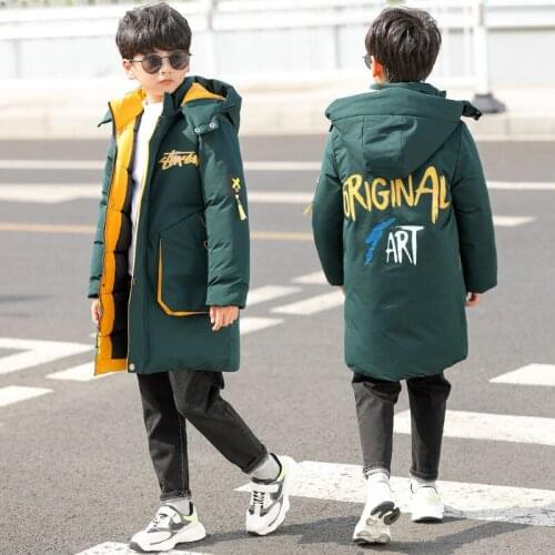 For 4-14years Girls Winter Jacket Warm Coat Clothing Thick Parkas Childrens Winter Jackets Kids Big Hood Outerwear