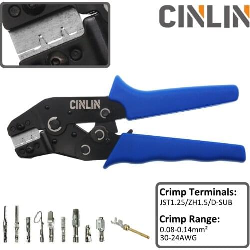 0.08-0.14mm 30-24AWG SN-03BM Terminals Crimping Tools Robust Crimper Dies for JST1.25 ZH1.5