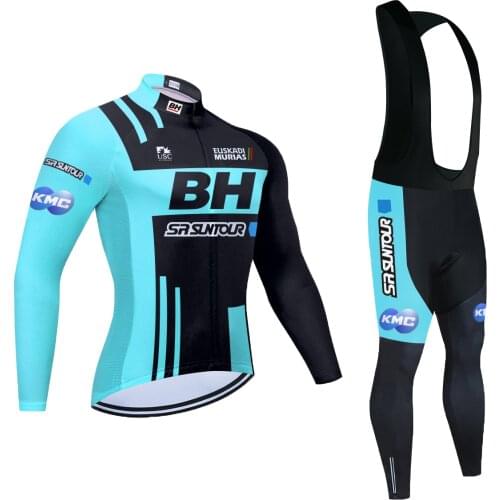 2021 Team BH Long Sleeve Cycling Jersey Sets Ropa Ciclismo Maillot Bicycle Clothing Breathable Mtb Bike Cycling Clothes