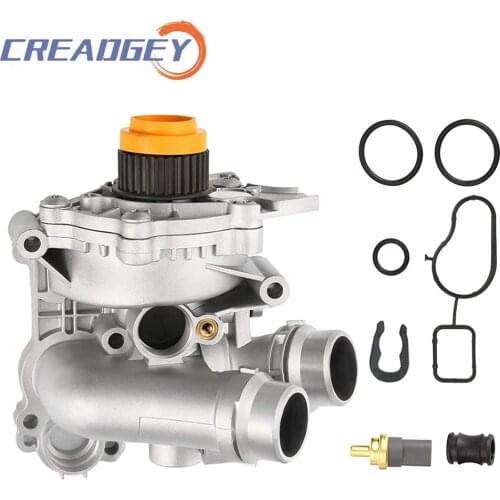 Creadgey EA888 Car Aluminum Engine Cooling Water Pump For Audi A3 A4 Q5 TT VW CC Tiguan Jetta Golf GTI 06H121026CQ 06H121026AB