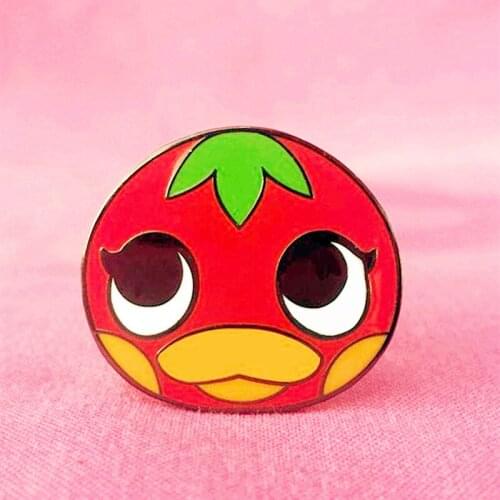 New Horizons Squirrel Villager Ketchup Brooch Pins Enamel Metal Badges Lapel Pin Brooches Jackets Fashion Jewelry Accessories