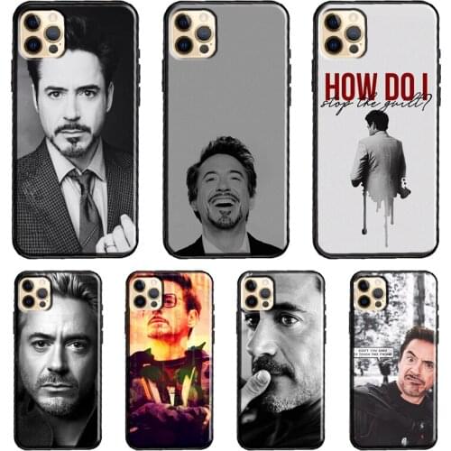 Robert Downey Jr Case For iPhone XR X XS MAX 11 Pro Max 7 8 Plus SE 2020 Coque For iPhone 12 Pro Max mini