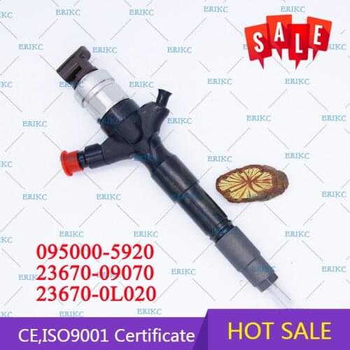ERIKC 095000-5920 23670-0L020 Original Car Engine Injector 0950005920 Common Rail Inyector 5920 For 1kd Toyota Hilux 3.0L D-4D