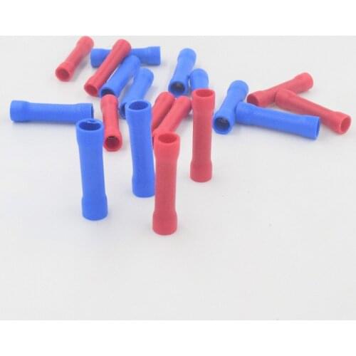 50 pcs / lot isolated straight stylus Tools for hair extension electric crimping Terminals Assorted set red, blue, yellow