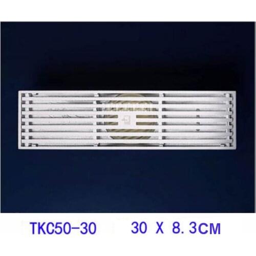 JLTKC50-30 Shower Floor Drain 30*8.3cm Rectangular Anti-odor Waste Floor Drain Household Bathroom Water Shower Drain Strainer