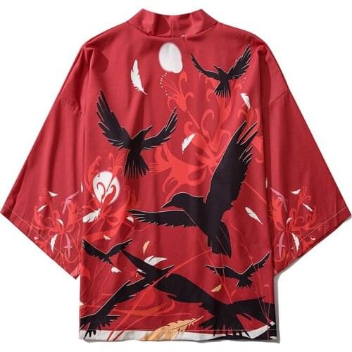 Autumn Spring Japanese Kimono Samurai Style Clothing Cardigan Male Female High-quality Daily Street Lounge