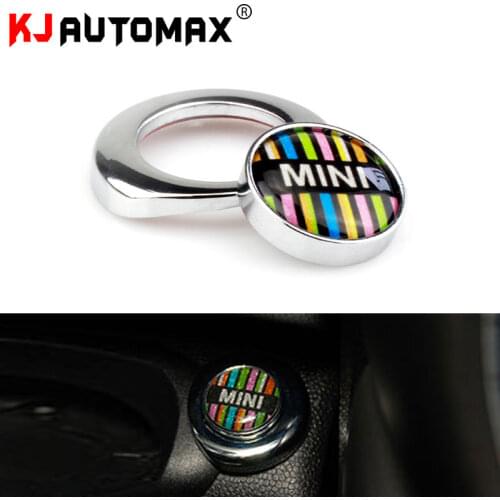 KJAUTOMAX For Mini Cooper Accessories Car Styling Interior Ignition Start Button Sticker (2)