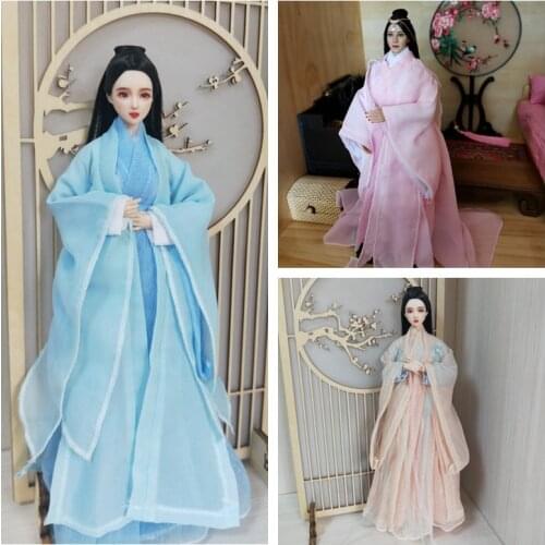 1/6 Figure Doll OB27 30cm Barbi 1/4 1/3 BJD Clothes Ancient Costume Hanfu Dress Samurai Outfit For BJD/SD Girl or Boy Doll B0255