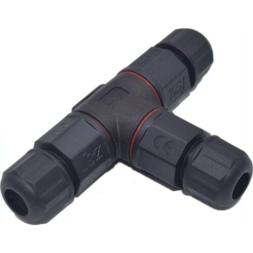 L20 2pin 3 Pin IP68 Waterproof Connector T type Cable Connector Industrial Power Cable Wire Connector free shipping