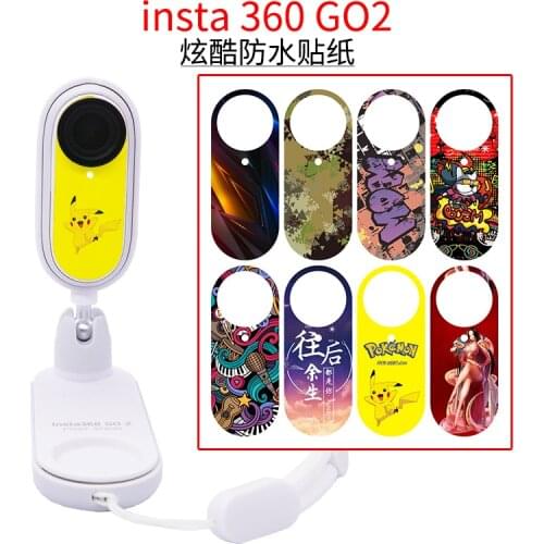 Insta360 Go2 Sticker Front Body Stickers Skin Protective Sticker Personalized Cover for Insta360 GO2 Action Camera
