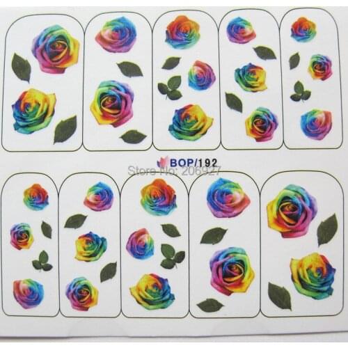 2PCS BOP192 Cartoon Nail Art Water Decal Nail Water Transfer Sticker